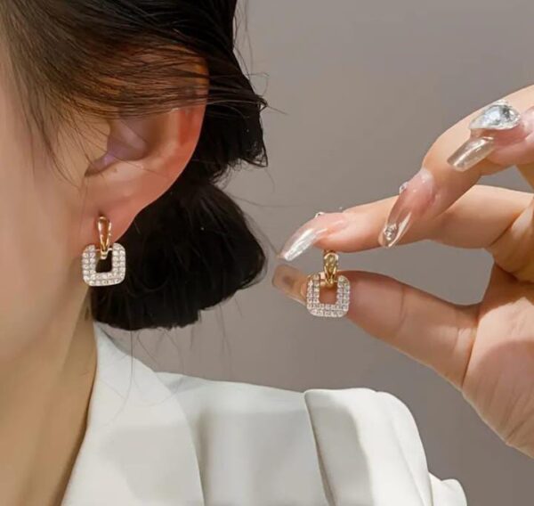 Square Stone Earring